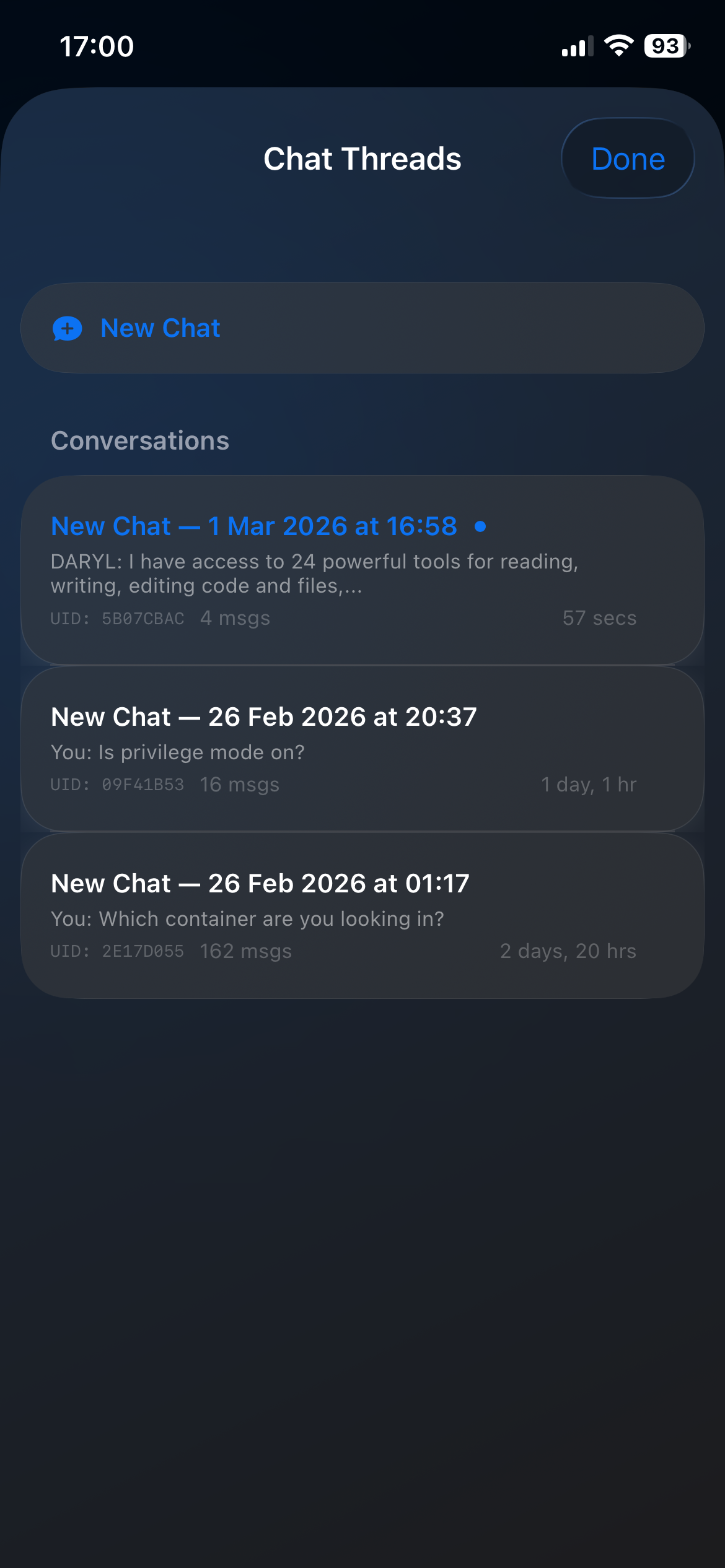 G-Claw Chat Thread